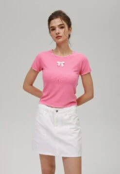 Even&Odd Basic T-shirt - Pink -FOREVER 21 006d653782e3423d951ae2cfcba13331