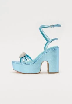 Ankle Cuff Sandals - Light Blue