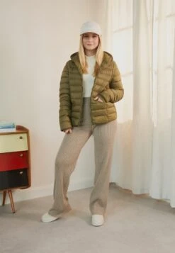 Even&Odd Down Jacket - Khaki -FOREVER 21 017e1ff9d8cf486fb04c545b23653c7d
