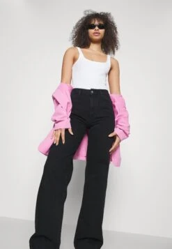 Relaxed Fit Jeans - Black Denim -FOREVER 21 031e474a5a704f29b0913a1b7f290a97