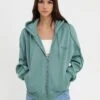 Even&Odd Zip-up Sweatshirt - Light Green -FOREVER 21 0c141a2eb6c54540ad5cc833007bc2c0