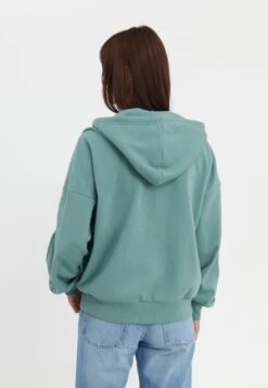 Even&Odd Zip-up Sweatshirt - Light Green -FOREVER 21 0e7f809c482046bdb337295a01e84a3a