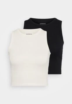 2 PACK - Top - Black/green -FOREVER 21 0e8c13738c5d4f5b88ce4045204bb46b