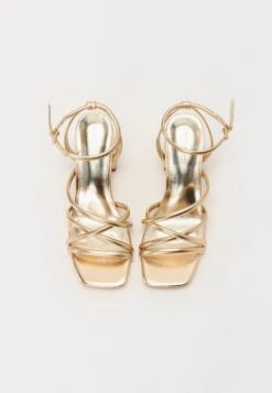 Even&Odd Ankle Cuff Sandals - Gold Coloured -FOREVER 21 0ebbd6714e15421da8bdfd9cace98e48