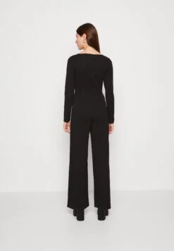 Even&Odd Wide Leg Long Sleeves Bodice - Jumpsuit - Black -FOREVER 21 140190e89ff341bc987966744030075d
