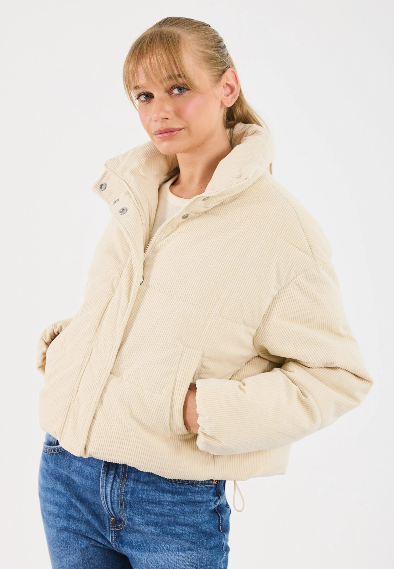Even&Odd Winter Jacket - Cream 3 Even&Odd Winter Jacket - Cream