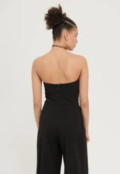 Even&Odd Bandeau Wide Leg Jumpsuit - Jumpsuit - Black -FOREVER 21 1420d71eff494fd89b2d8b4273b00d71
