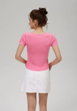 Even&Odd Basic T-shirt - Pink -FOREVER 21 15ac40d380c34a92869a38bd847ecc64