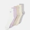 Even&Odd 5 PACK - Socks - White/grey/lilac