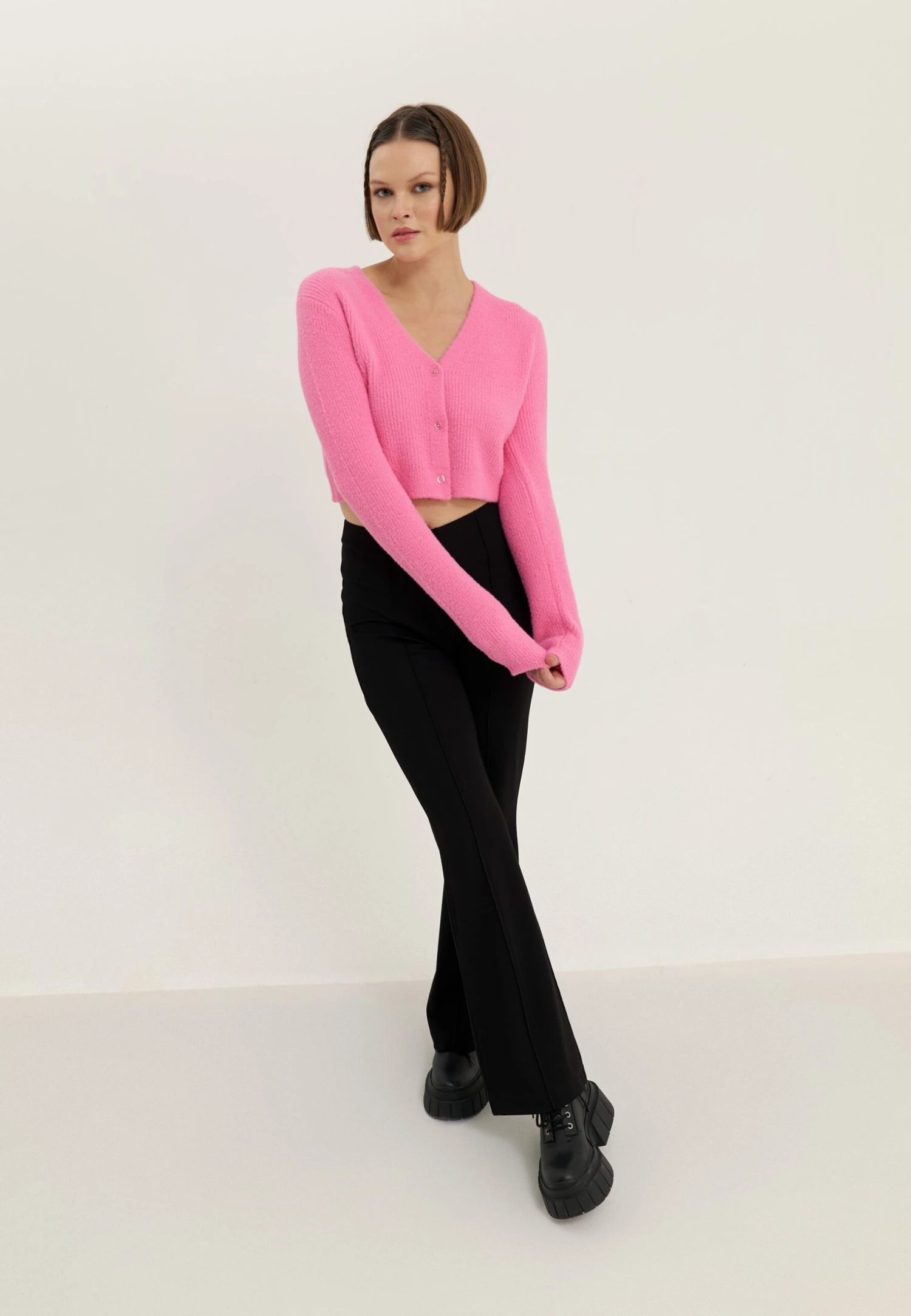 Even&Odd Cardigan - Pink 4 Even&Odd Cardigan - Pink - Image 2