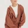 Even&Odd Hoodie - Brown 1 Even&Odd Hoodie - Brown -FOREVER 21 1ba93eb3ca7647bc8976515c380696b6