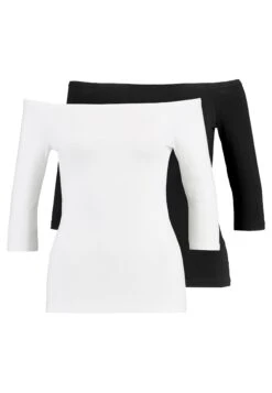 Even&Odd 2 Pack - Long Sleeved Top - White/Black -FOREVER 21 1dffc97e08c0423ebb1c5d67231c556c