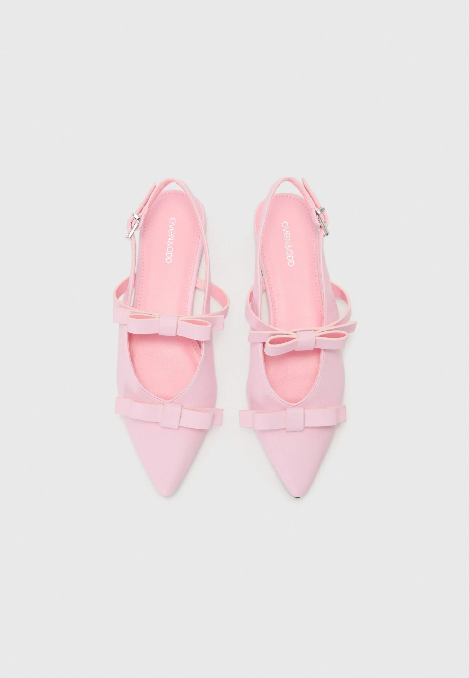 Even&Odd Ankle Strap Ballet Pumps - Pink 6 Even&Odd Ankle Strap Ballet Pumps - Pink - Image 4