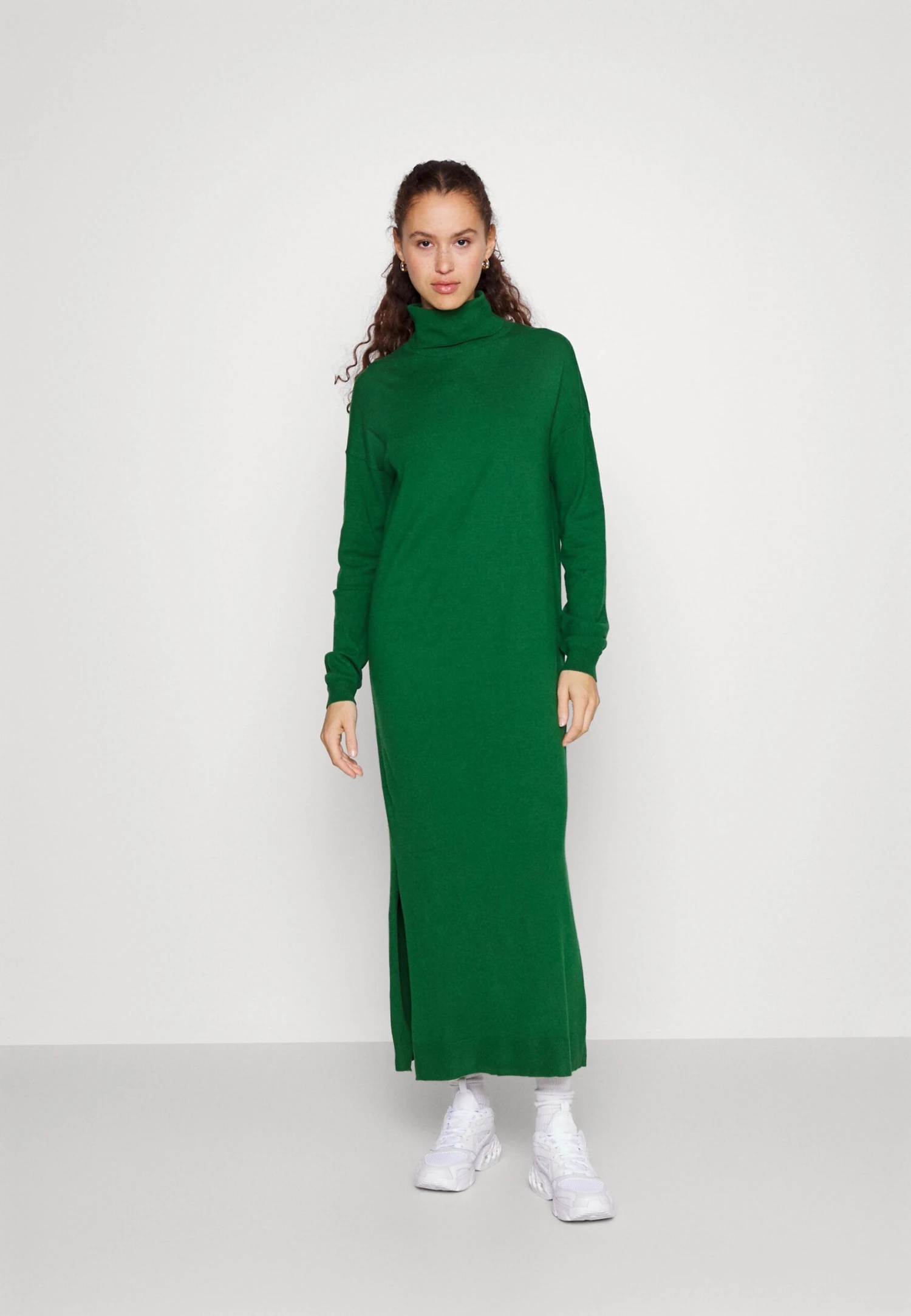 Even&Odd Rollkragen Basic Maxi Strickkleid - Maxi Dress -Green 3 Even&Odd Rollkragen Basic Maxi Strickkleid - Maxi Dress -Green