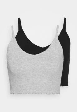 Even&Odd 2 Pack - Top - Black/Light Grey -FOREVER 21 278fc272a17f4309968cf145d3a73ff6