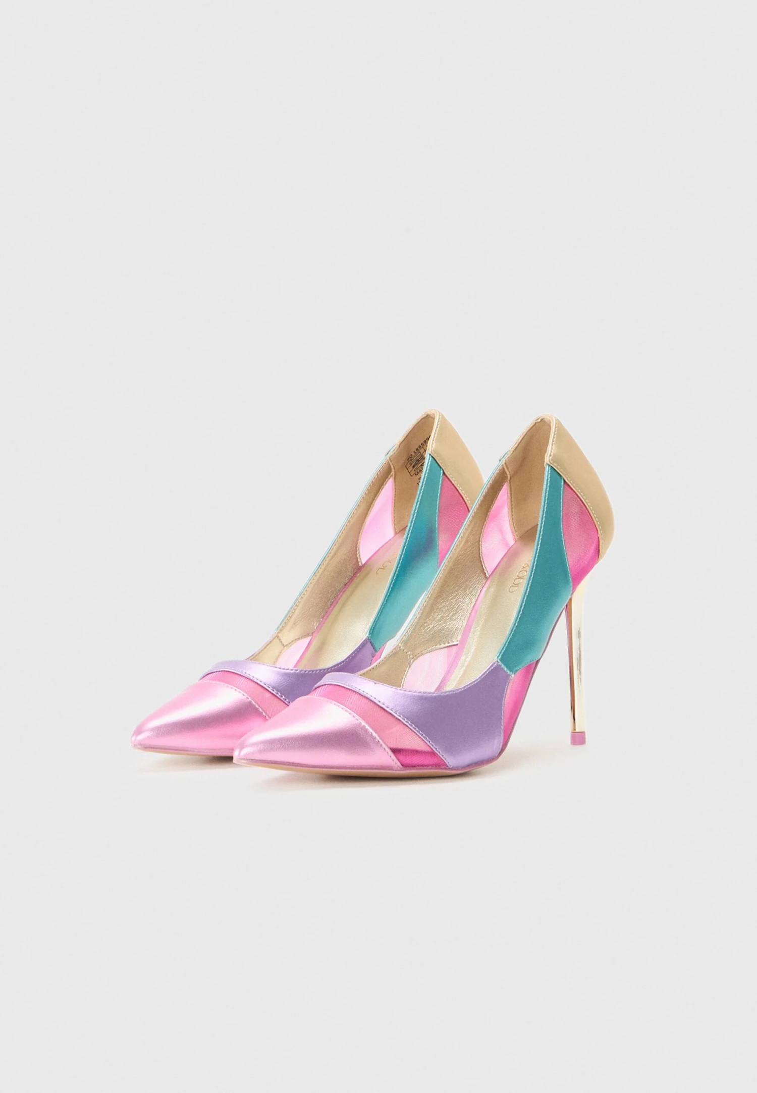 Even&Odd High Heels - Pink/ Gold/ Turquoise 4 Even&Odd High Heels - Pink/ Gold/ Turquoise - Image 2