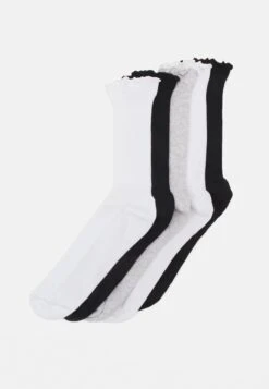 Even&Odd 5 PACK - Socks - Light Grey - 101_white - 001_black - 802
