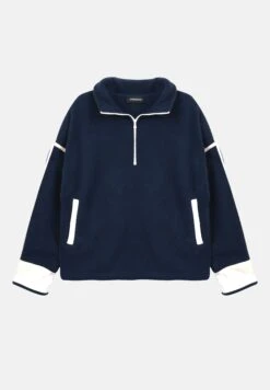 Even&Odd COLOR BLOCK HALF ZIP - Sweatshirt - Ecru/light Pink -FOREVER 21 2c198d74e9064310b10dc73cf0b39c4f