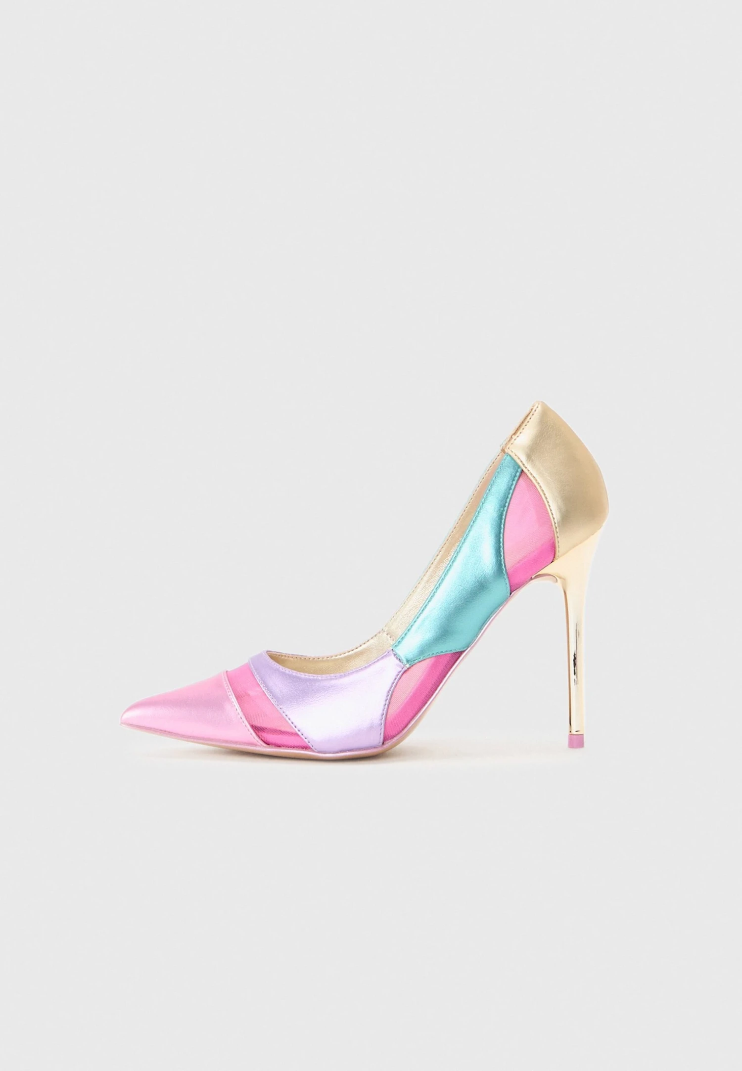 Even&Odd High Heels - Pink/ Gold/ Turquoise 3 Even&Odd High Heels - Pink/ Gold/ Turquoise