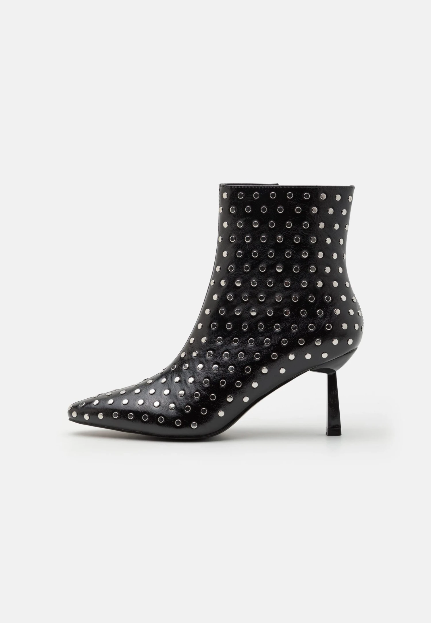 High Heeled Ankle Boots - Dark Red 8 High Heeled Ankle Boots - Dark Red - Image 6