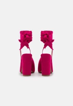 Even&Odd Lace-Up Heels - Pink -FOREVER 21 33ebe42fe8a943508bdef1e2020282e6