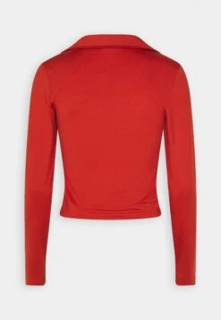 Even&Odd Button-Down Blouse - Red -FOREVER 21 33fc6cc35ede499c80ca1dad50a9d886