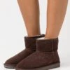 Even&Odd LEATHER - Classic Ankle Boots - Dark Brown