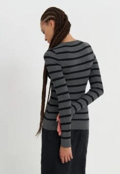 Even&Odd Jumper - Mottled Dark Grey/black -FOREVER 21 37603c0eff314f59ae70fa42cf04bd76