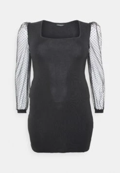 Bodycon Sleeves Low Neck Mini Dress- Jumper Dress - Black -FOREVER 21 38065cccb9bf4910a684ee992b00def3