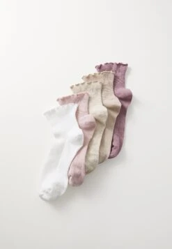 Even&Odd 5 PACK - Socks - White/beige/light Brown