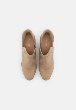 High Heeled Ankle Boots - Beige -FOREVER 21 3a03d46480454a849f758ab038086e0e