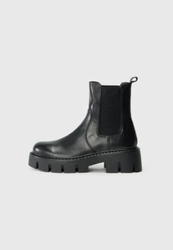 Even&Odd LEATHER - Classic Ankle Boots - Black