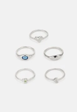 Even&Odd 5 PACK - Ring - Silver-coloured