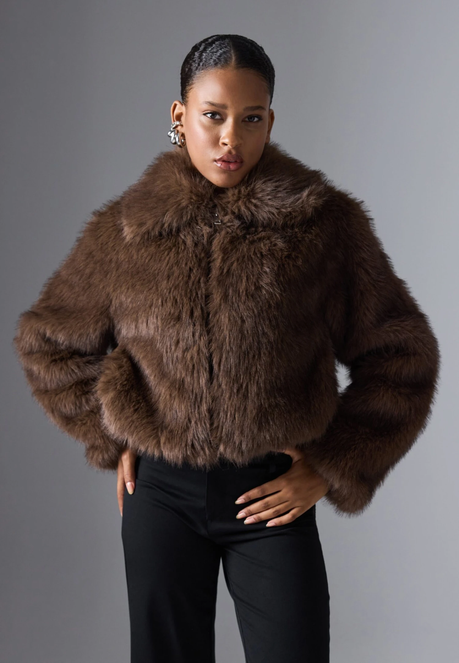 Even&Odd Winter Jacket - Brown 3 Even&Odd Winter Jacket - Brown