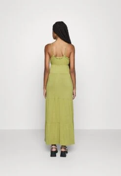 Even&Odd Maxi Dress Tiered Skirt- Maxi Dress - Green -FOREVER 21 3ebfd8eb0d2e4a67827384cde2259805