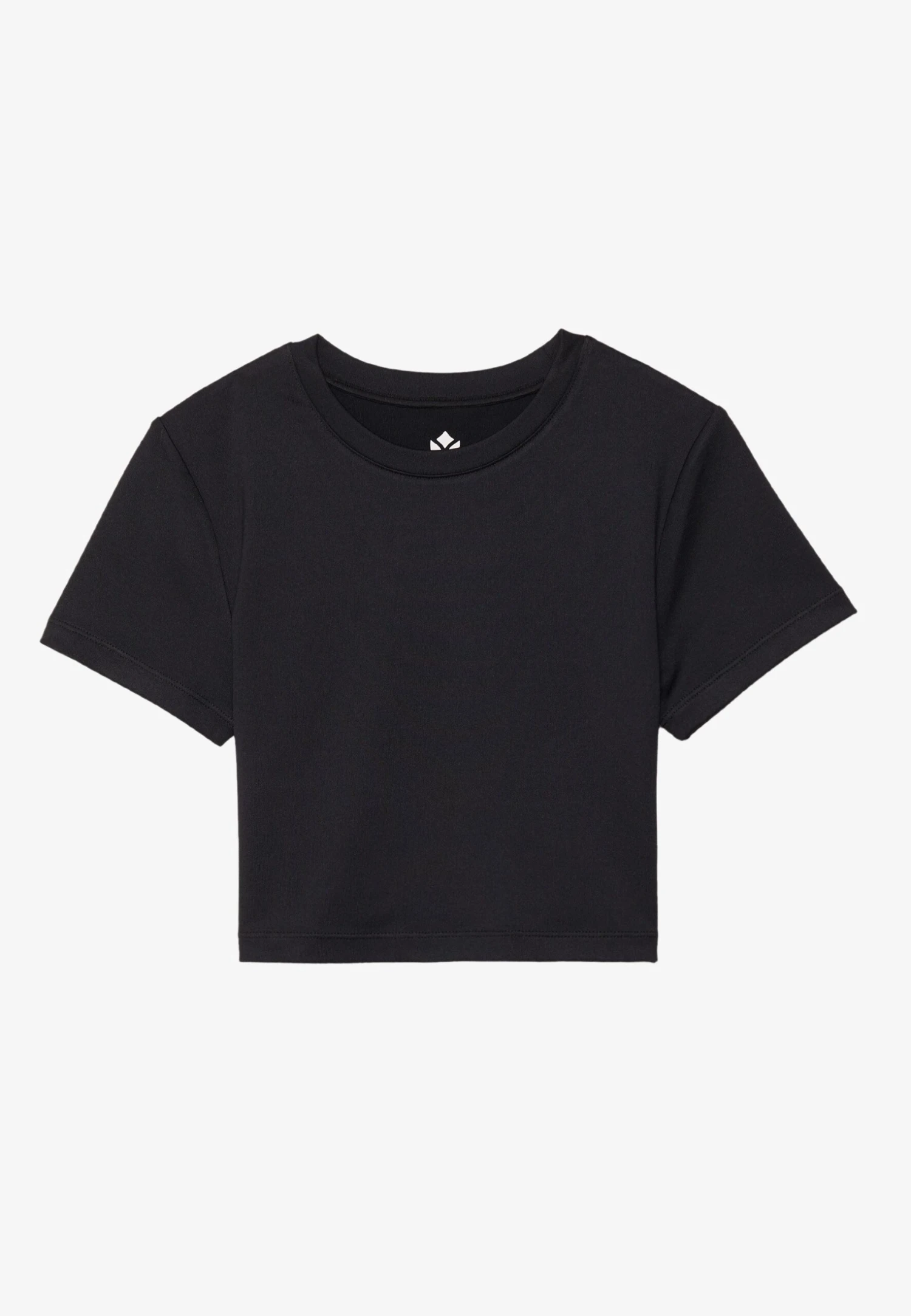 ESSENTIAL QUICK DRY CROPPED SHORT SLEEVE T-SHIRT - Basic T-shirt - Black 8 ESSENTIAL QUICK DRY CROPPED SHORT SLEEVE T-SHIRT - Basic T-shirt - Black - Image 6