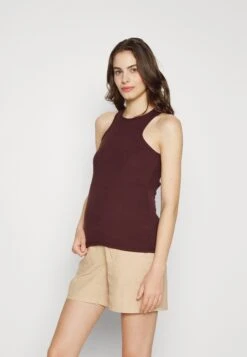 2 Pack - Top - White/Brown -FOREVER 21 42e0913eaaae401bafa0d1700a8326bc