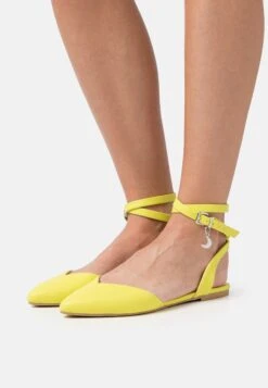 Even&Odd Slingback Ballet Pumps - Yellow