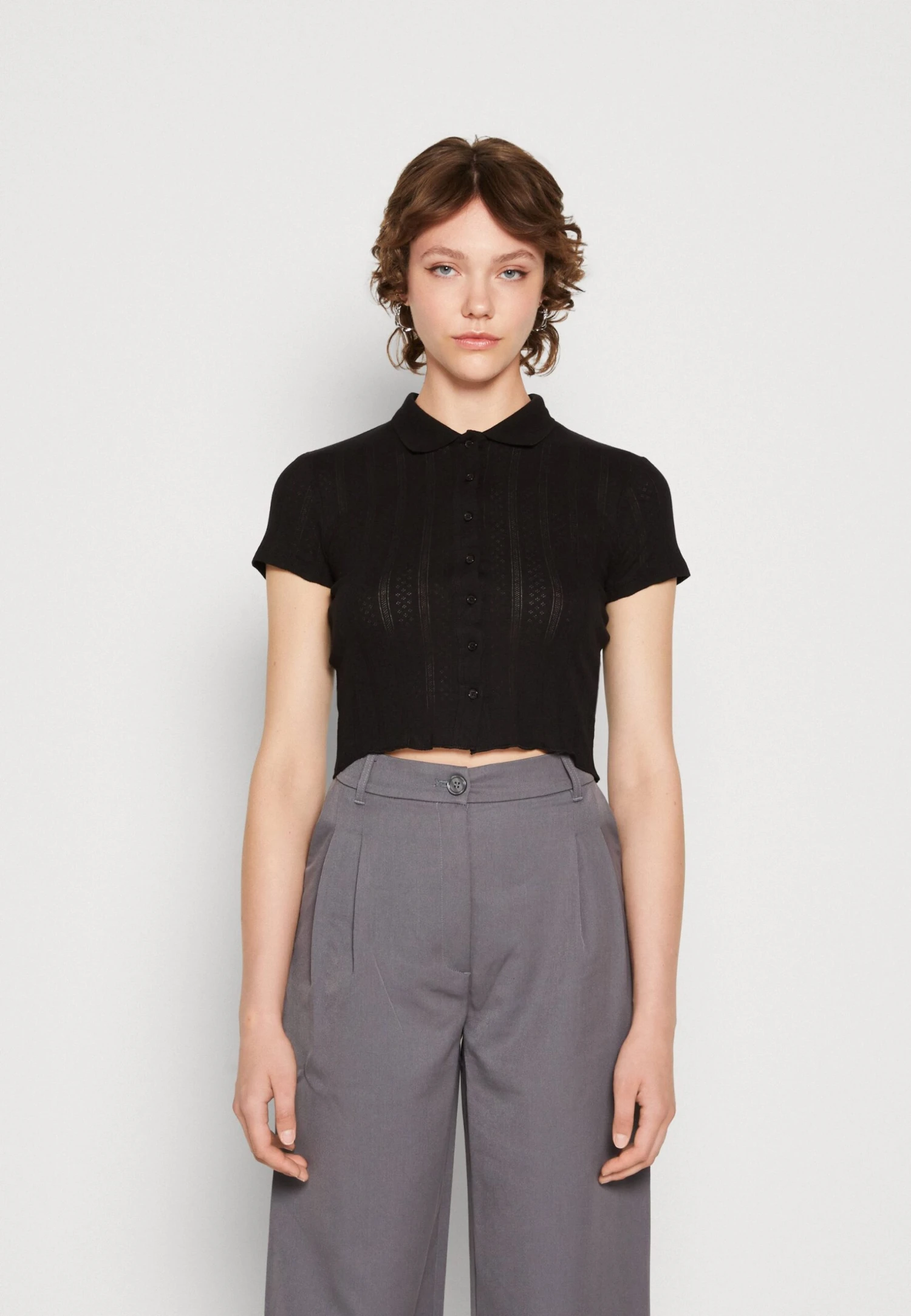 Even&Odd Button-Down Blouse - Black 3 Even&Odd Button-Down Blouse - Black
