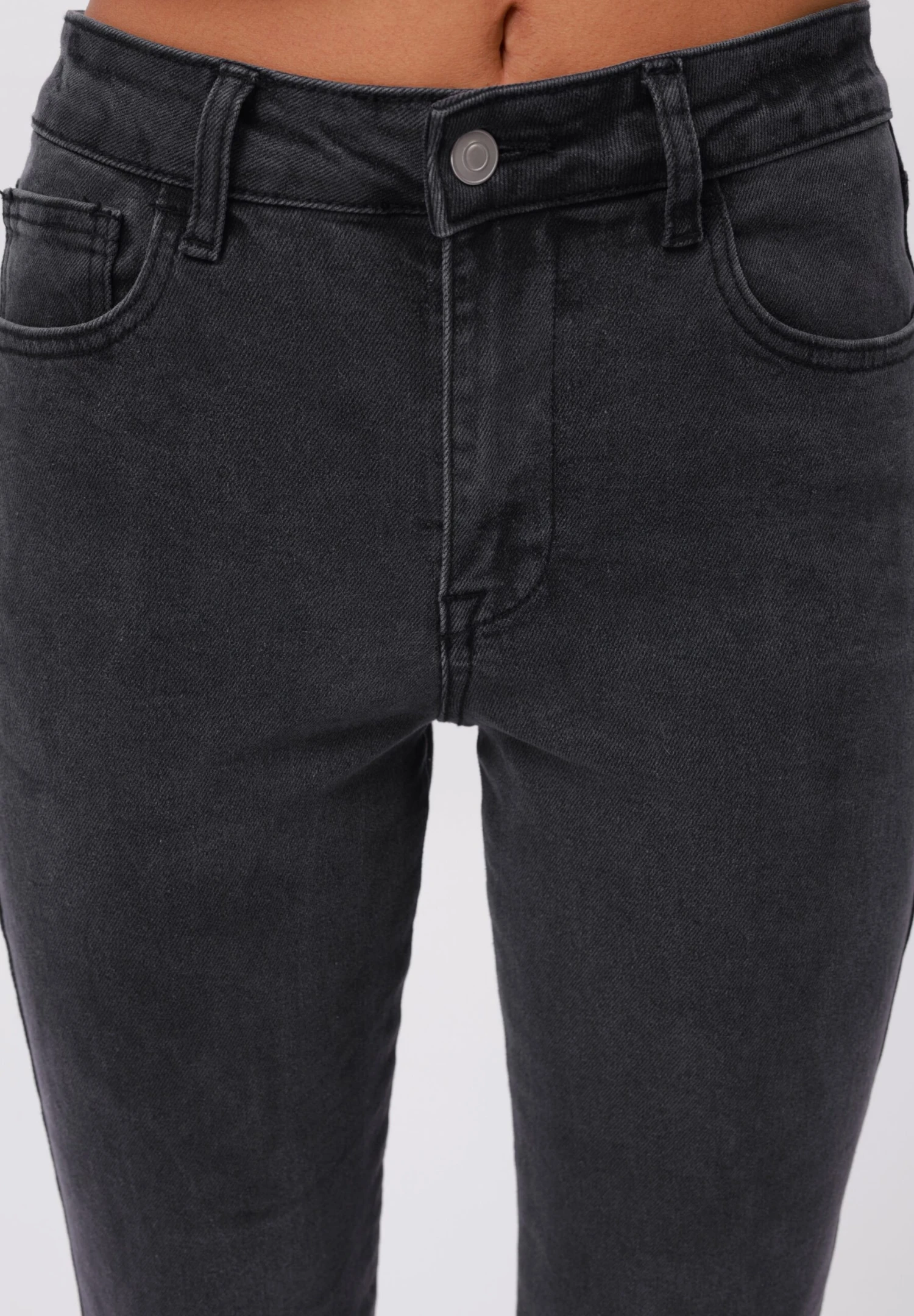 Flared Jeans - Black Denim 7 Flared Jeans - Black Denim - Image 5