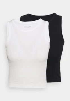 Even&Odd 2 Pack - Top - Black/White -FOREVER 21 49e33aca69f94d5e874b246a73a70147