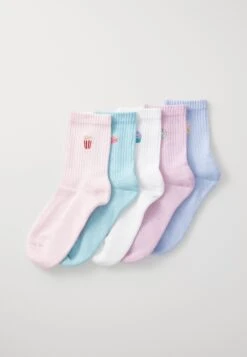 Even&Odd 5 PACK - Socks - White/grey/lilac -FOREVER 21 4a2d9a242b564f8fa3650dbb0e836274