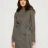 Even&Odd Loose High Neck Dress- Jumper Dress - Dark Grey