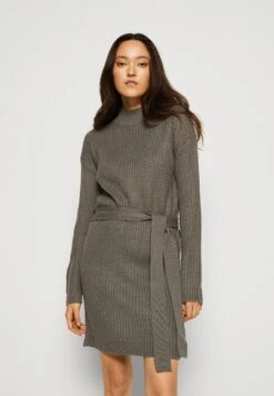Even&Odd Loose High Neck Dress- Jumper Dress - Dark Grey