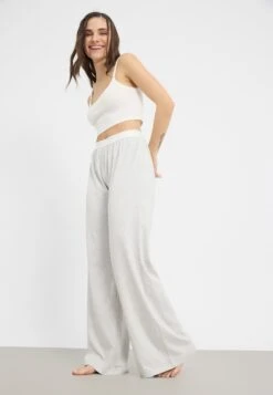 Even&Odd 2 PACK - Pyjama Bottoms - Black/light Grey