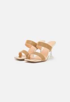 Even&Odd Heeled Mules - Gold -FOREVER 21 51dc5e16f3604a89a7dbe2b5e53c47e3