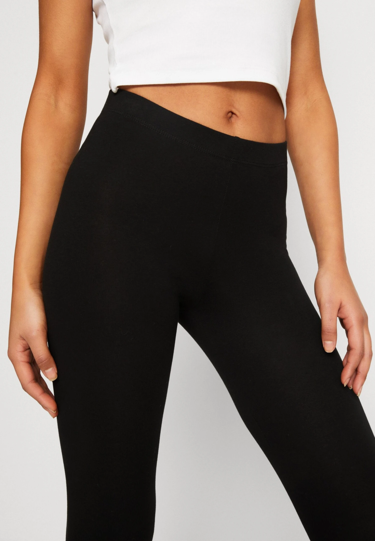 Even&Odd 3 Pack - Leggings - Trousers - Black/Khaki/Mottled Dark Grey 10 Even&Odd 3 Pack - Leggings - Trousers - Black/Khaki/Mottled Dark Grey - Image 8