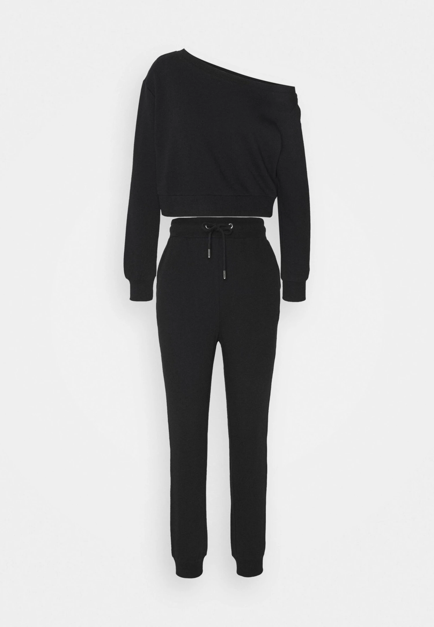 Even&Odd Off Shoulder&Jogger Set - Sweatshirt - Black 3 Even&Odd Off Shoulder&Jogger Set - Sweatshirt - Black