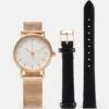 Even&Odd Set - Watch - Rose Gold-Coloured/Black -FOREVER 21 5c25329a8d4f4193abff24e7ae016dc3