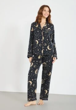 Even&Odd SET - Pyjamas - Black